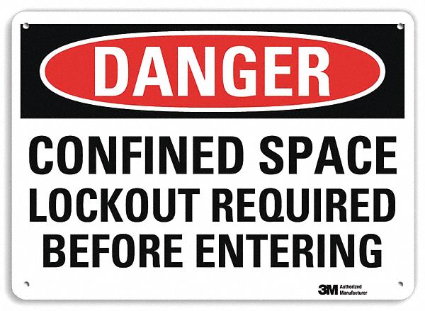 Danger Sign 7 inx10 in Plastic