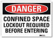 Danger Sign 5inx7in Reflective Sheeting