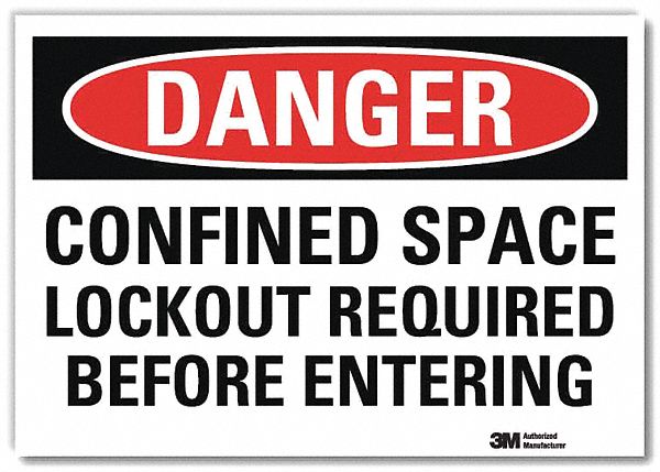 Danger Sign 10 in x 14 in Rflct Sheeting
