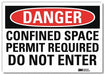 Danger Sign 10inx14in Reflctv Sheeting
