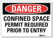 Danger Sign 5inx7in Reflective Sheeting