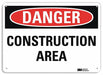 Danger Sign 7 in x 10 in Plastic