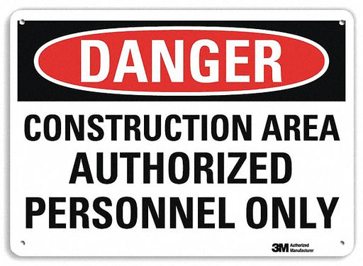 K3080 Danger Sign 7 inx10 in Plastic