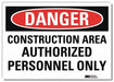 K3080 Danger Sign 5inx7in Reflective Sheeting