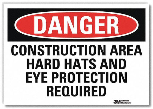 Danger Sign 10inx14in Reflctv Sheeting
