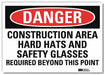 Danger Sign 7 in x 10 in Rflct Sheeting