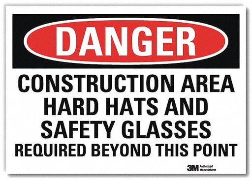 Danger Sign 10inx14in Reflctv Sheeting