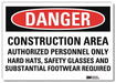 Danger Sign 10inx14in Reflctv Sheeting