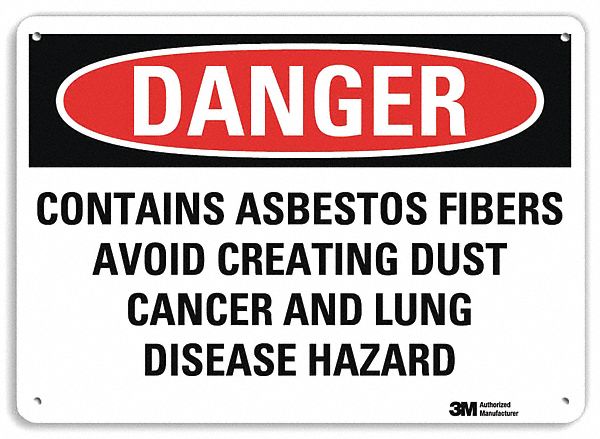 Danger Sign 7 in x 10 in Plastic
