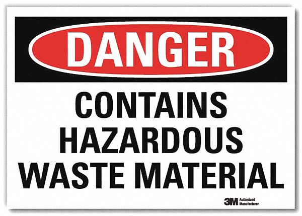 Danger Sign 5inx7in Reflective Sheeting