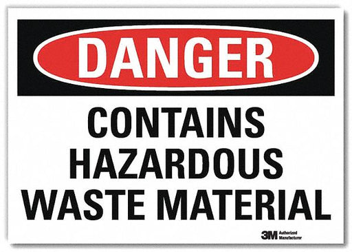 Danger Sign 7 in x 10 in Rflct Sheeting