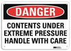 Danger Sign 10 inx14 in Plastic
