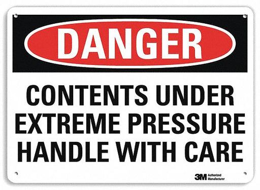 Danger Sign 10 inx14 in Plastic