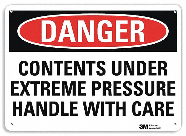 Danger Sign 10 inx14 in Plastic