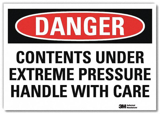 Danger Sign 10 in x 14 in Rflct Sheeting