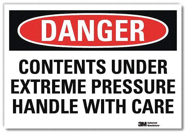 Danger Sign 10 in x 14 in Rflct Sheeting