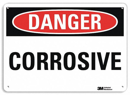 Danger Sign 7 in x 10 in Plastic