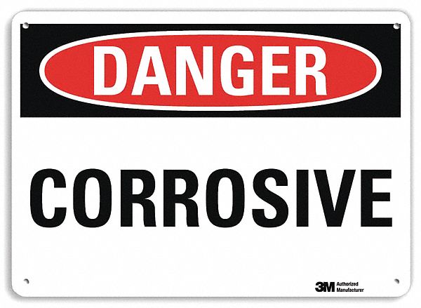 Danger Sign 7 in x 10 in Plastic