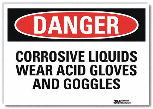 Danger Sign 10 in x 14 in Rflct Sheeting