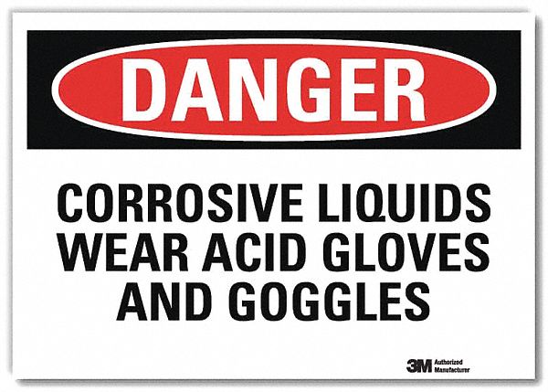 Danger Sign 10 in x 14 in Rflct Sheeting