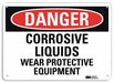 Danger Sign 7 in x 10 in Aluminum