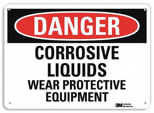 Danger Sign 10 in x 14 in Plastic