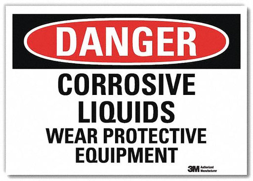 Danger Sign 7 in x 10 in Rflct Sheeting