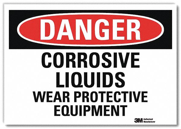 Danger Sign 7 in x 10 in Rflct Sheeting