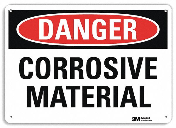 Danger Sign 7 in x 10 in Plastic