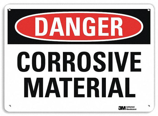 Danger Sign 10 in x 14 in Plastic