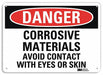 Danger Sign 7 in x 14 in Aluminum