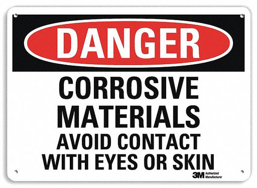 Danger Sign 7 inx10 in Plastic