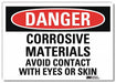 Danger Sign 5inx7in Reflective Sheeting