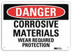 Danger Sign 10 in x 14 in Aluminum