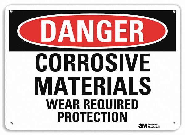 Danger Sign 10 in x 14 in Aluminum