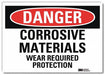 Danger Sign 7 in x 10 in Rflct Sheeting