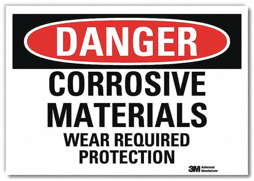 Danger Sign 7 in x 10 in Rflct Sheeting