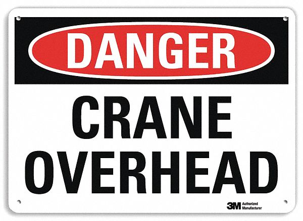 Danger Sign 10 inx14 in Plastic