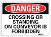 Danger Sign 10 in x 14 in Aluminum