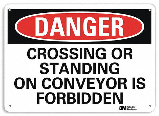 Danger Sign 10 in x 14 in Aluminum