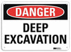Danger Sign 10 inx14 in Aluminum
