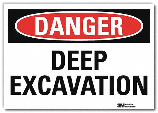 Danger Sign 7 in x 10 in Rflct Sheeting