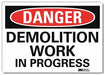 Danger Sign 10inx14in Reflctv Sheeting