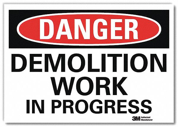 Danger Sign 10inx14in Reflctv Sheeting