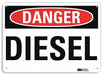 Danger Sign 7 in x 10 in Aluminum