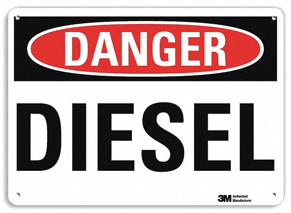 Danger Sign 10 in x 14 in Aluminum