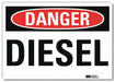 Danger Sign 5inx7in Reflective Sheeting