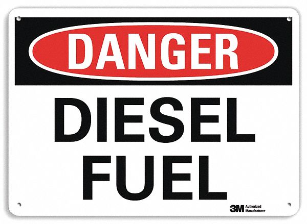 Danger Sign 10 inx14 in Plastic