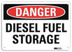 Danger Sign 7 in x 10 in Aluminum