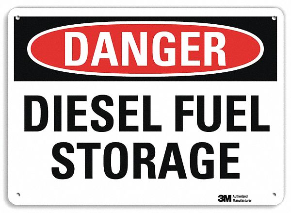 Danger Sign 10 in x 14 in Aluminum